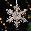 Gold Sequin Snowflake Ice Strip Pendants  Holiday Party Supplies