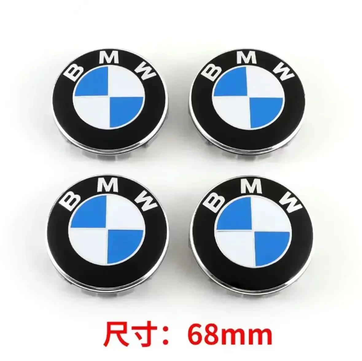

2025 Hot 4Pcs 56mm 68mm BMW Emblem For BMW Wheel Hub Caps For BMW 3 Series 5 Series E60 E90 F10 F30 E46 E39 X5 E53 E70 E38 Z4