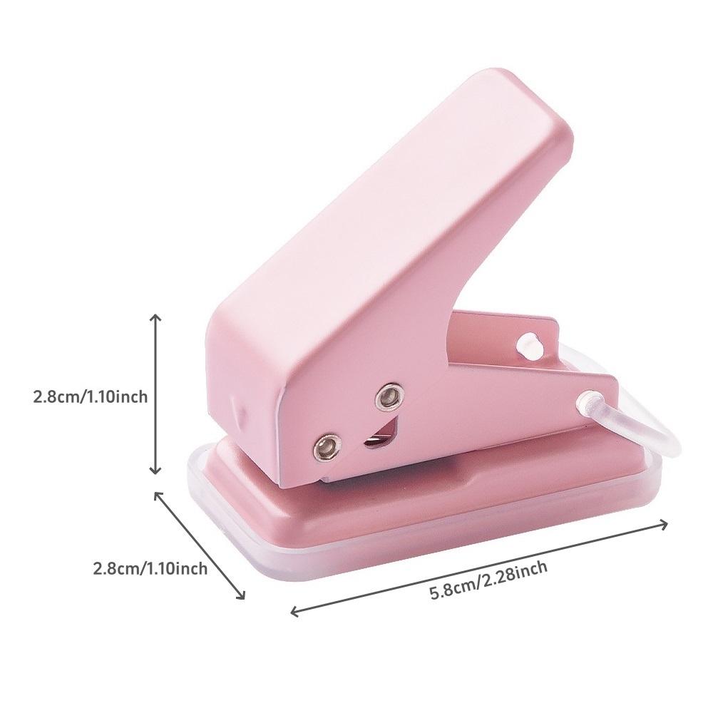 1pcs Macaron Color Single-Hole Mini Hole Punch Portable Manual Puncher for School Office DIY Crafts Stationery Office A3067