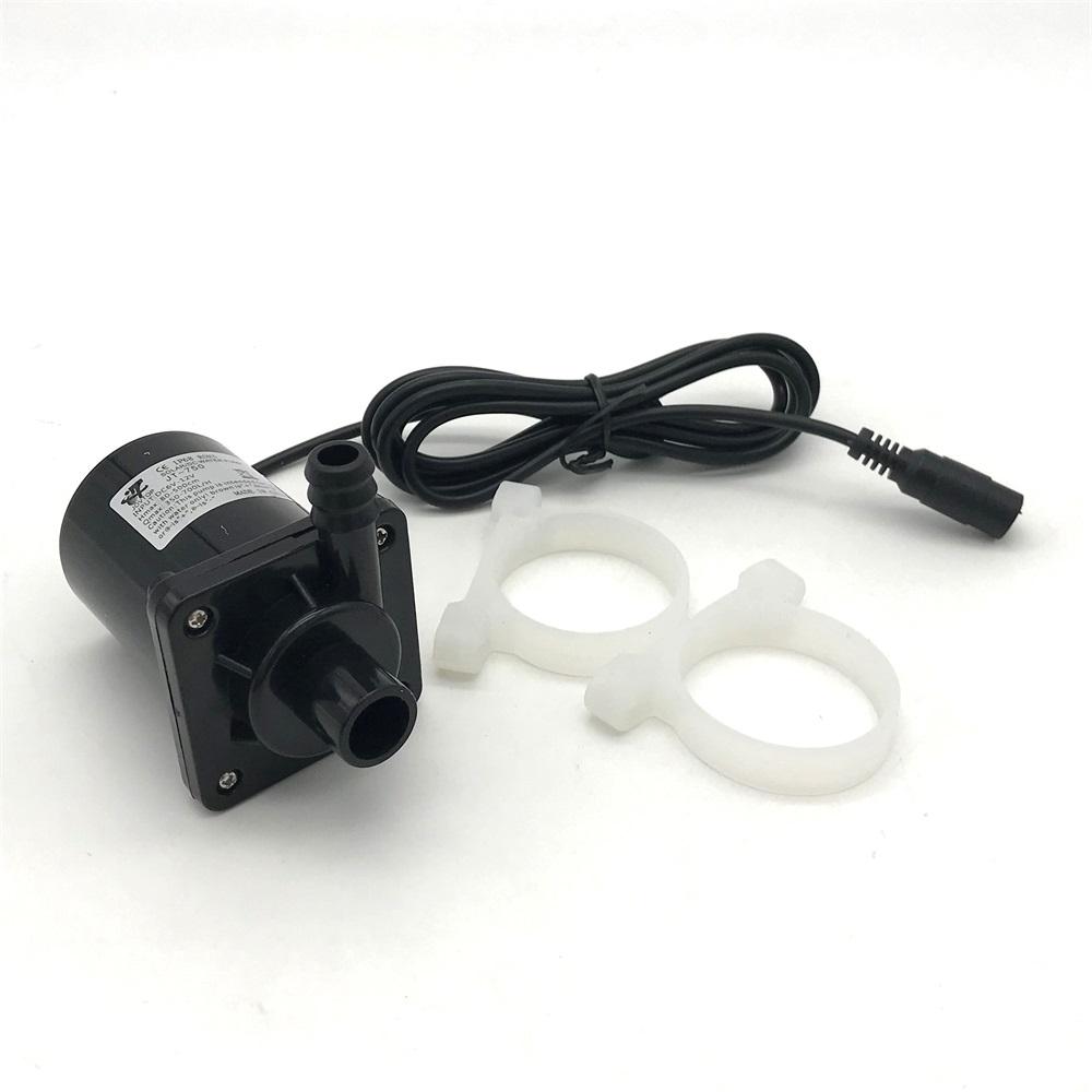 Liten Vattenpump Dränkbar DC 12V 24V Borstlös Motor Vattencirkulation Solvattenpumpar 350~900L/h