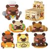Mini Puzzle Building Blocks Dog Styling Micro Capybara Figurines  Gift for Boy Girl