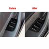 Real Carbon Fiber Car Window Switch Panel Cover Trim for 17-21 Tesla Model 3
