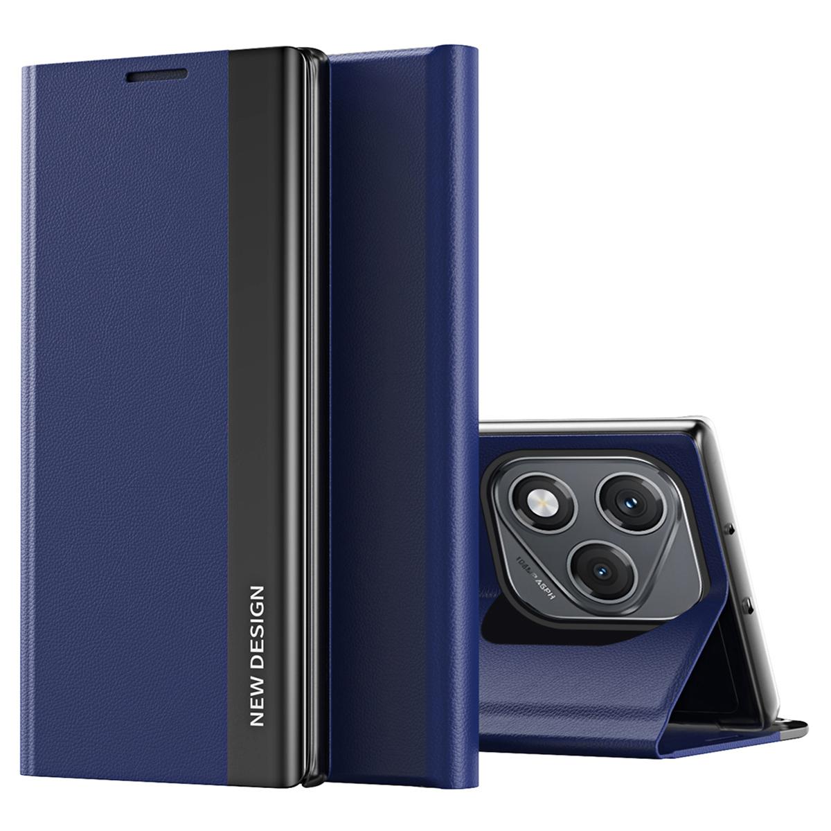 

For Honor 400 Lite Case Antidrop Leather Phone Cover with Stand Sapphire