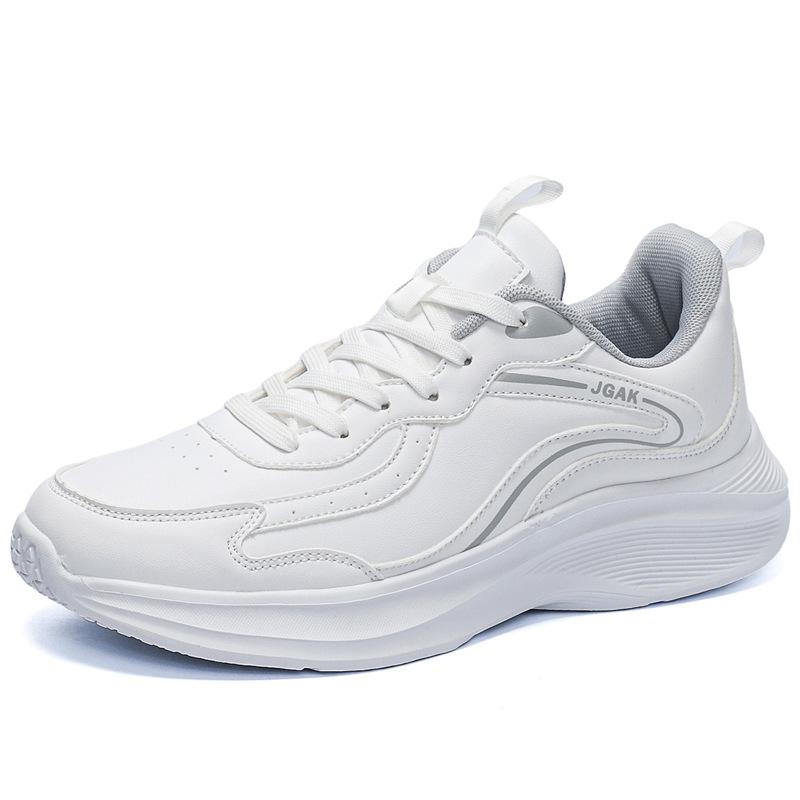 New extra large size 50 size sports shoes men's leather surface waterproof casual fashion shoes men's shoes breathable wear-resistant versatile