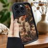 Phone Case: 2D Flat Design for iPhone 13-18 Pro, Tiered Protective Cover, White Nine Tailed Fox, Perfect Christmas and Halloween Gift