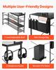 VEVOR L-Shaped Computer Desk, 1.7m Reversible Corner Gaming Desk with Monitor Stand & Movable CPU Stand