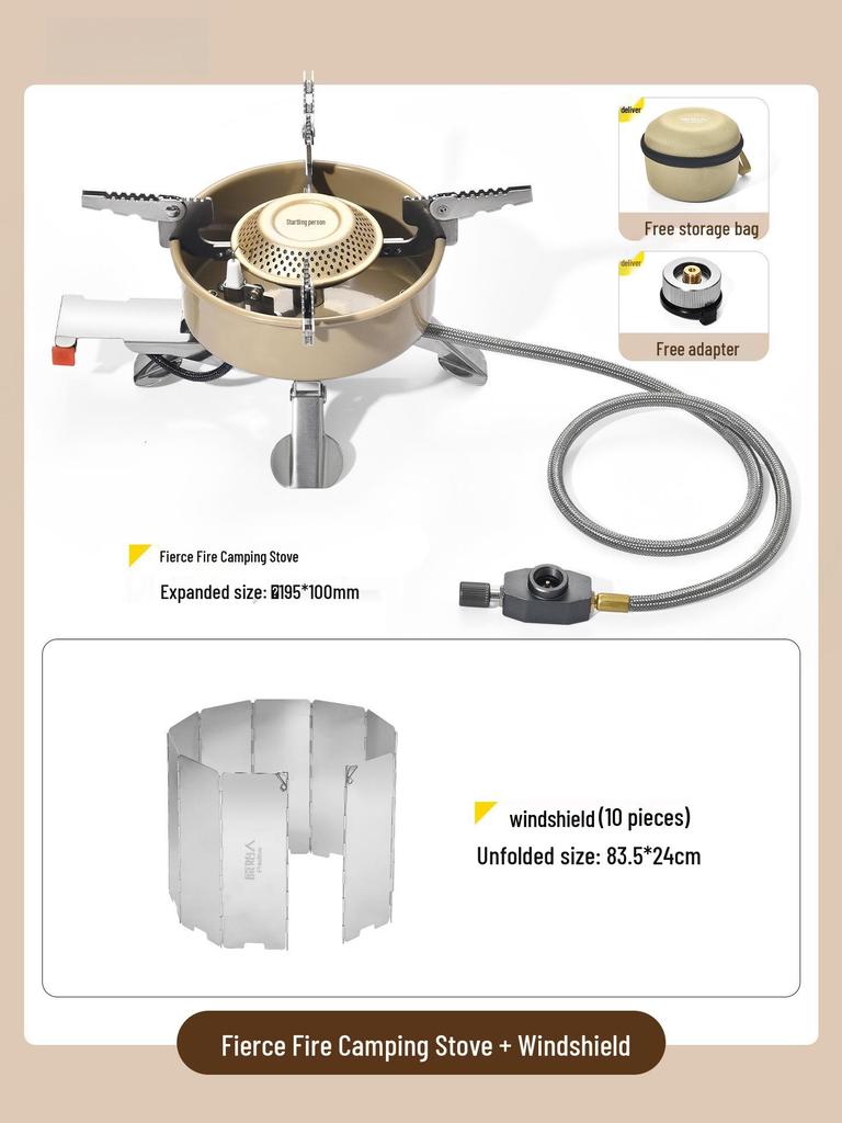 Portable Folding Gas Stove for Outdoor Camping, Tea Making & Boiling Water. Perfect for Camp Cookware.