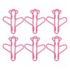 100pcs Airplane Shaped Paper Clips Rust Prevention Plating Process Cute Paper Clip for Scrapbooking Card Making
