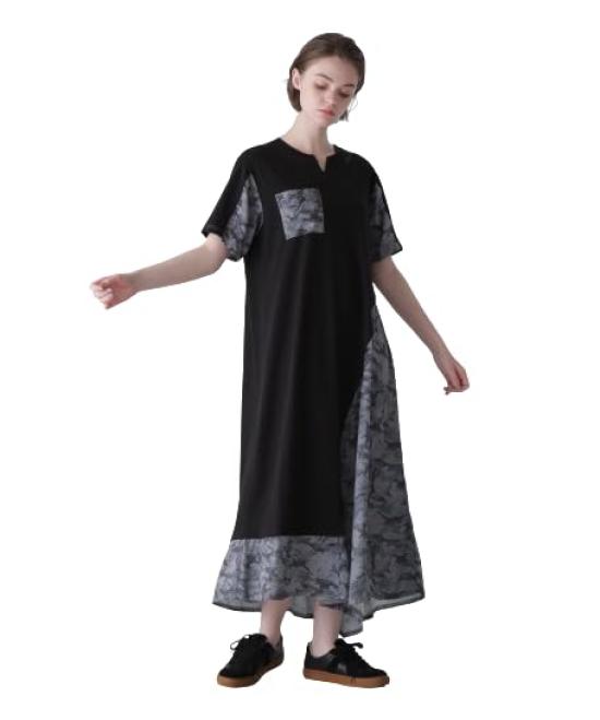 AVIREX ASYMMETRY CAMO MIX ONEPIECE women s F 010 black 783-4217602