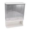 Rice Container 3L Wall Mounted Press Type Transparent Airtight Sealed Kitchen Grain Dispenser Storage Bucket