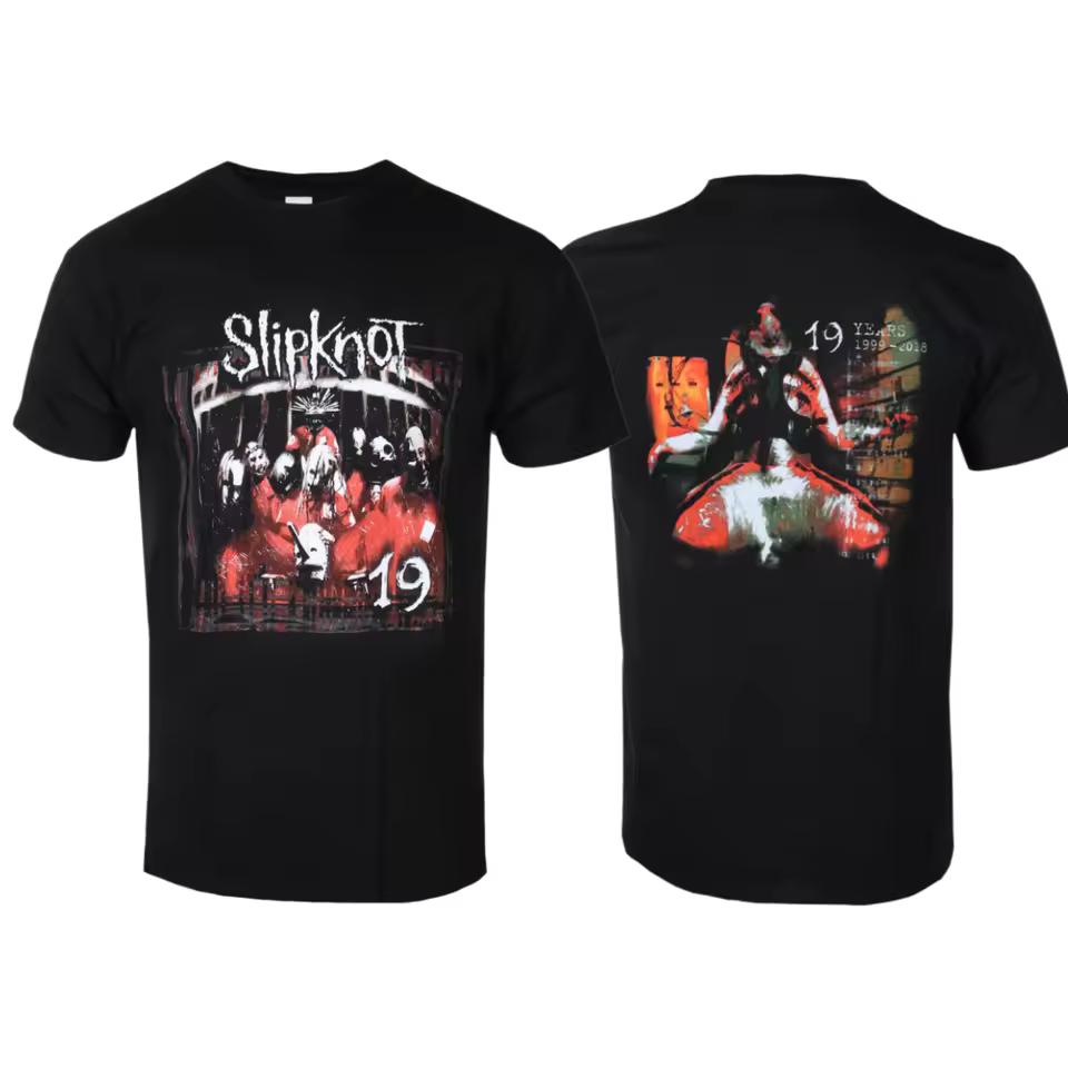 Slipknot - Debut Album Art Pattern Metal Band T-shirt - Casual Trendy Style Cotton T-shirt Suitable for Both Men and Women