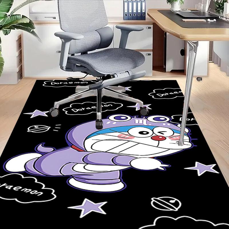 1pc Doraemon astronaut Carpet Anti Slip Polyester Floor Mat for office.Bedroom
