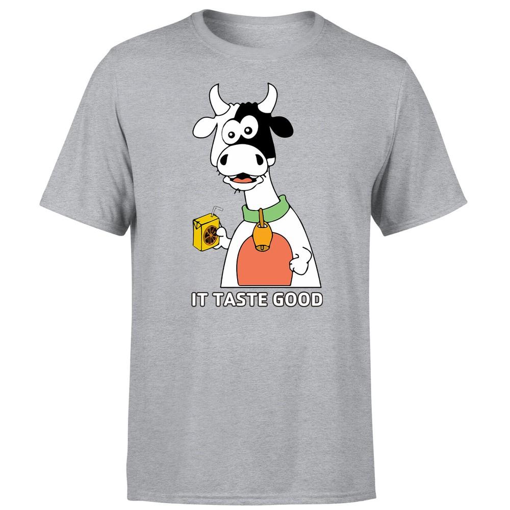Смешная футболка с изображением коровы для мужчин и женщин. Вкусная, смешная надпись. Футболка для любителей животных. S
