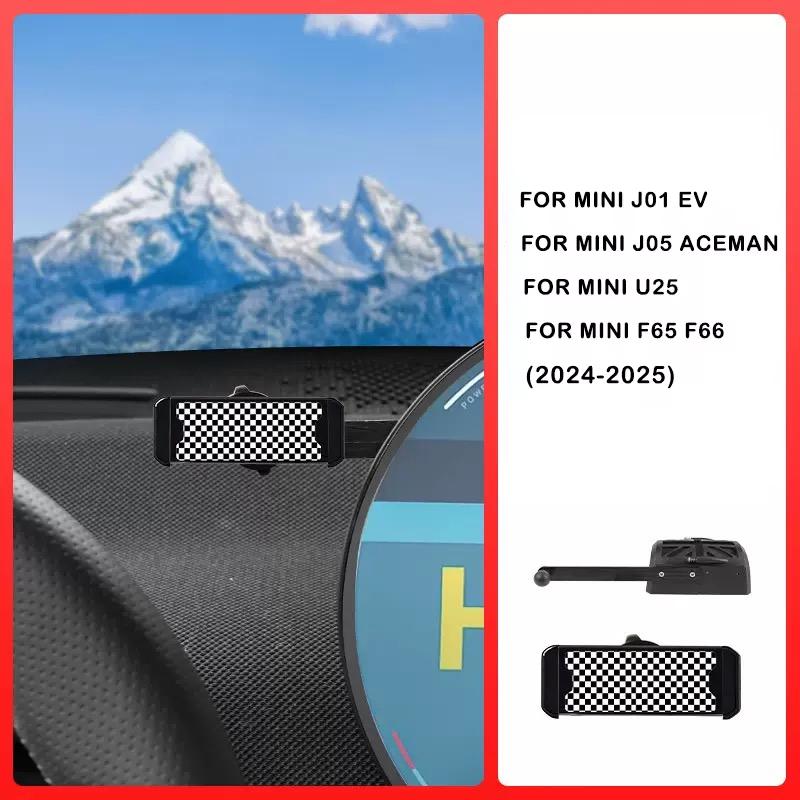 

Car Mobile Phone Holder For Mini Countryman U25 J01 EV J05 Aceman F65 F66 F67 Cooper S E SE 2024 2025 Auto Mount GPS Accessories черный белый