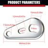 Mountain Bike Motor Arm Plate Set, Steel Conversion Plates with Mounting Hardware and Size Reference for Electric Bike Replacement