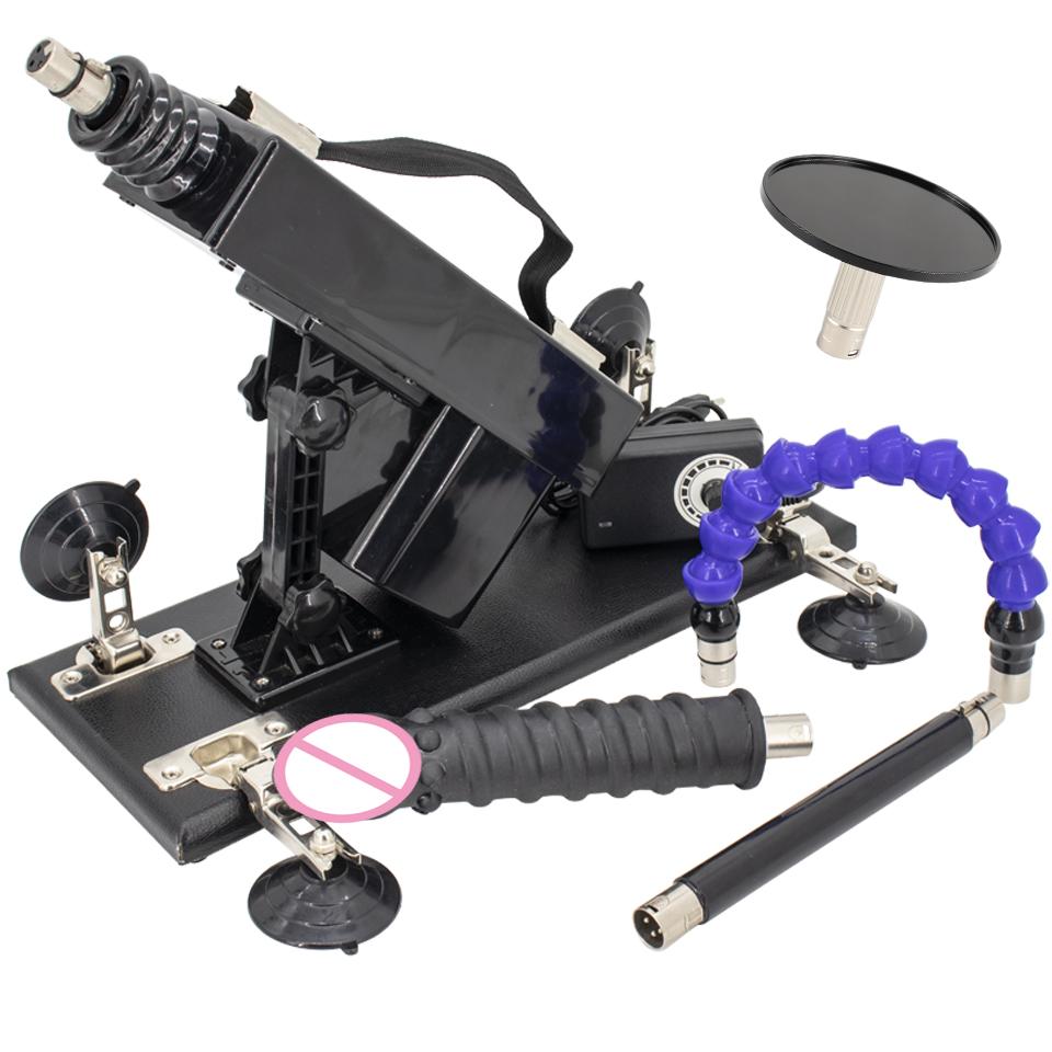 DTSUDU Sex Machine 3XLR Connector Accessory with Dildo and Suction Cup Love Machine Insertion Gun Machine for Couple Sex Game