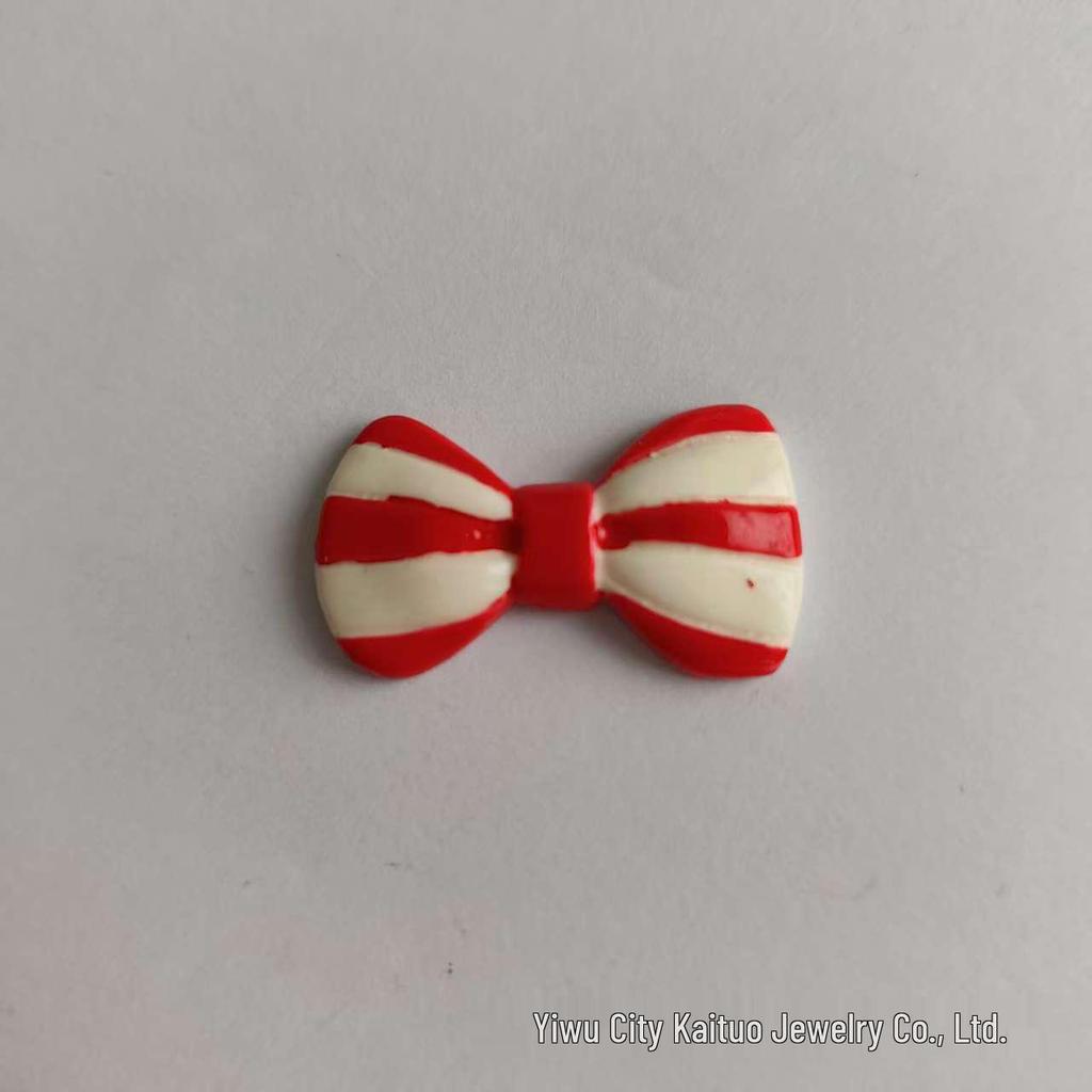Heart-Shaped Resin Bow Tie Hair and Phone Case Accessories