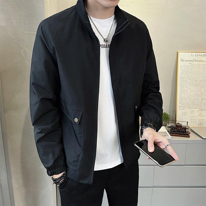 Pánské módní sako se stojacím límcem, ležérní pánské sako, bunda, top pro muže
