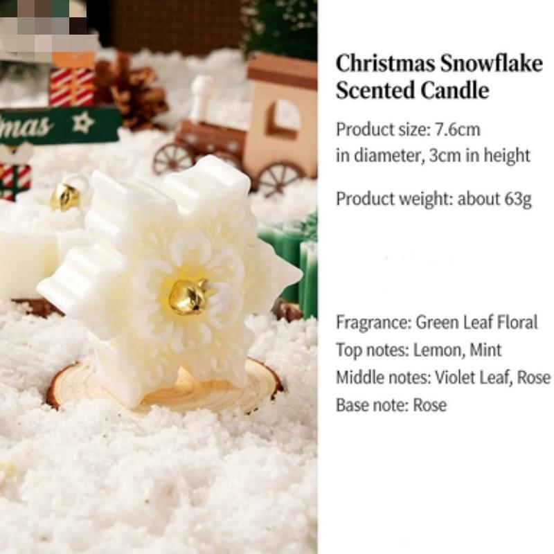 Ароматическая свеча на Рождество, Ароматическая свеча в форме снежинки