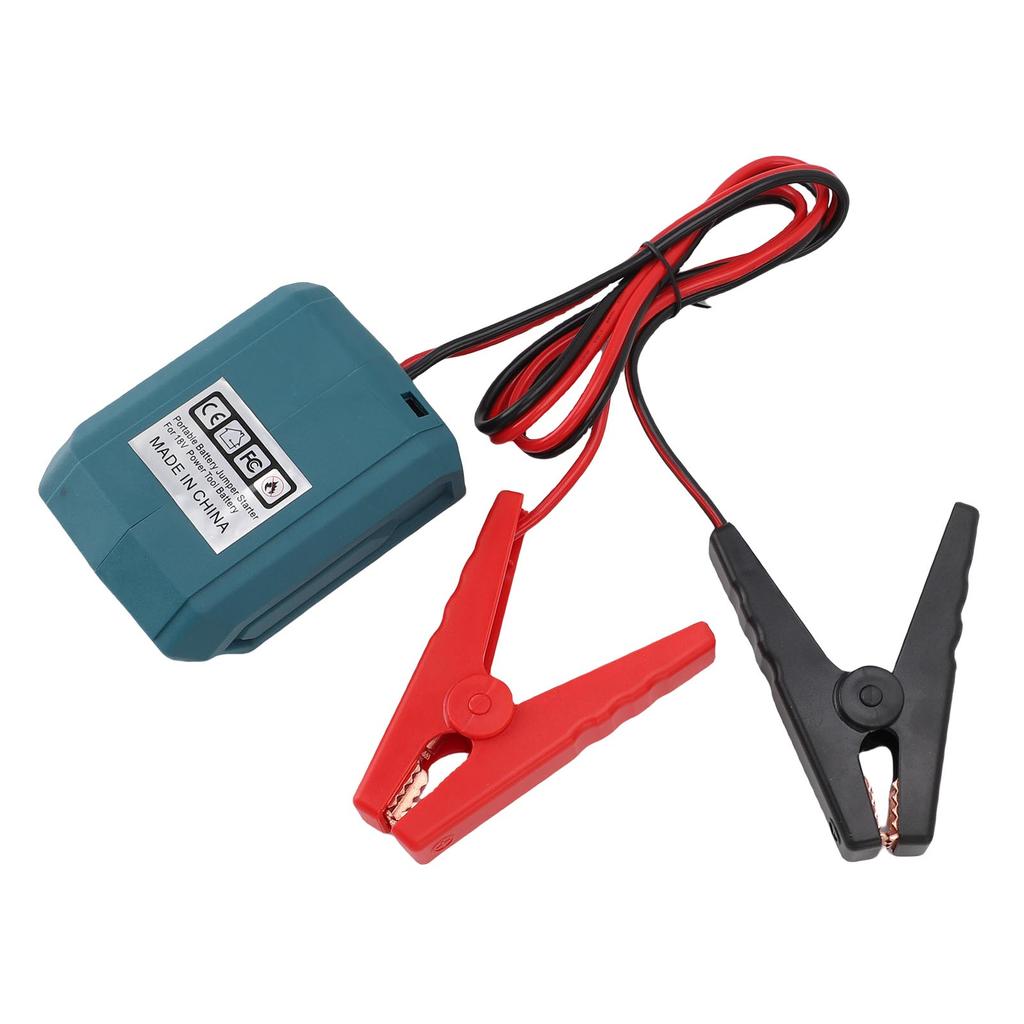 Auto Starthilfe für 18V Batterie Tragbarer Auto Notstart Konverter mit Krokodilklemmen