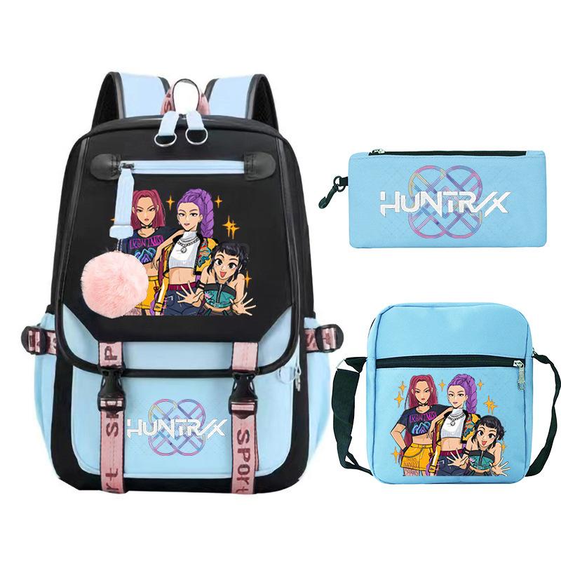 KPop Demon Hunters Cross-border Large Capacity Campus Trend Primary and Secondary School Student Leisure School Bag