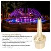 Brass Direct Fountain Nozzle Female Screw Connection Spherical Joint Adjustable Direct Fountain Nozzle for Pond Garden G1.5in
