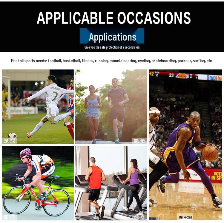 Pánské rychleschnoucí kompresní kalhoty: Vysoká elasticita pro basketbal a běh - Podzimní sportovní a volnočasové oblečení