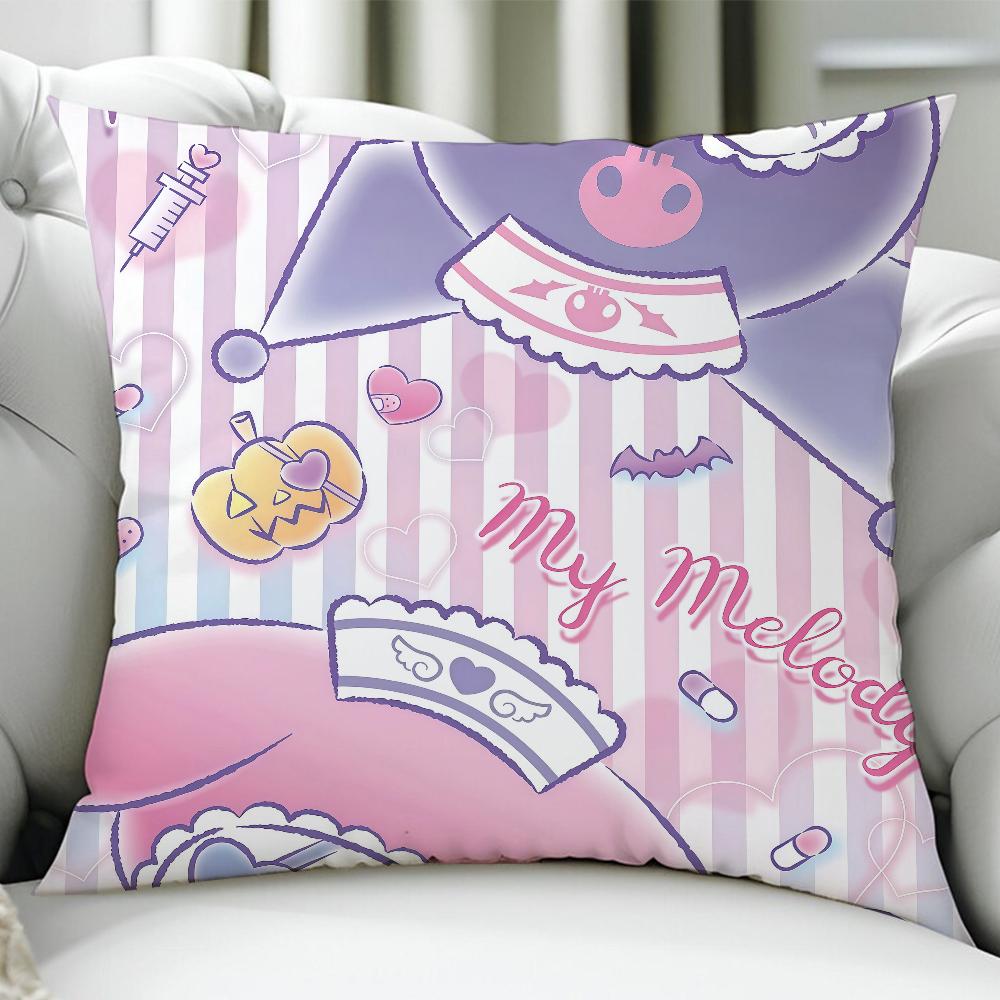 Kawaii KKuromiS cushion cover Birthday Anniversary Gifts Double Sided Printed Zipper Cushion Cover Soft Skin Bedding