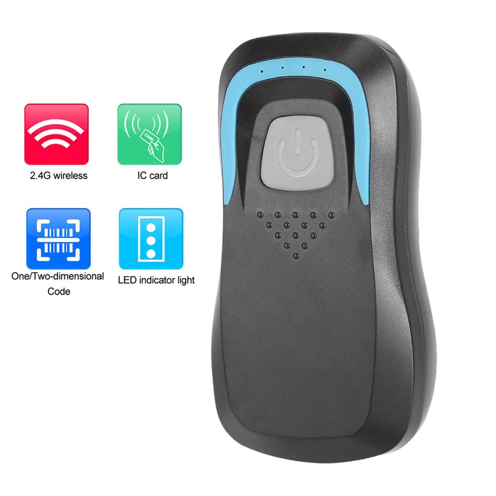 Bluetooth RFID Card Reader Wireless Code Scanner with 5 Cards Black IC 13.56Mhz