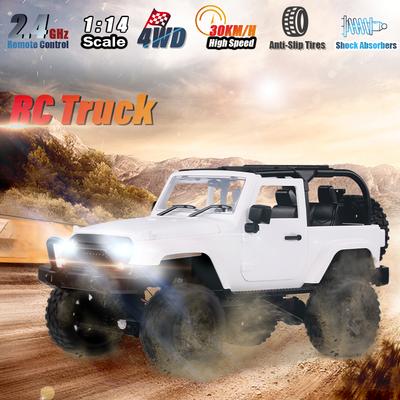 F2 RC Car 1/14 Scale Remote Control Truck Convertible 4WD 2,4GHz Off Road RC Trucks 30km/h High