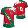 In Vendita Calda Nuovo Arrivo T-Shirt da Uomo con Stampa Digitale 3D Manica Corta Serie Messico Top