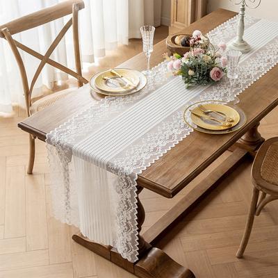 Spitzen Tischläufer Ausgestanzte Platzsets für Esstisch Kommode Buffet Dekor Faltenfreies Schutz-Tischdecke für Esstisch Zuhause Hochzeit Party