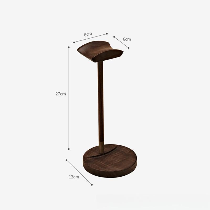 

Headset Storage Stand Desktop Solid Wood Headphones Shelf Modern Office Storage Holders Home Storage Decoration Accessories
