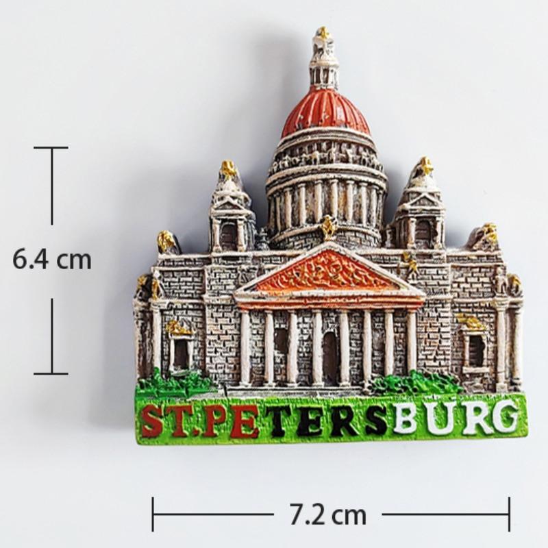 Russia Travelling Souvenirs Saint Petersburg Fridge Magnets Saint Isaac s Cathedral Refrigertor Stickers Ornaments Wedding Gifts