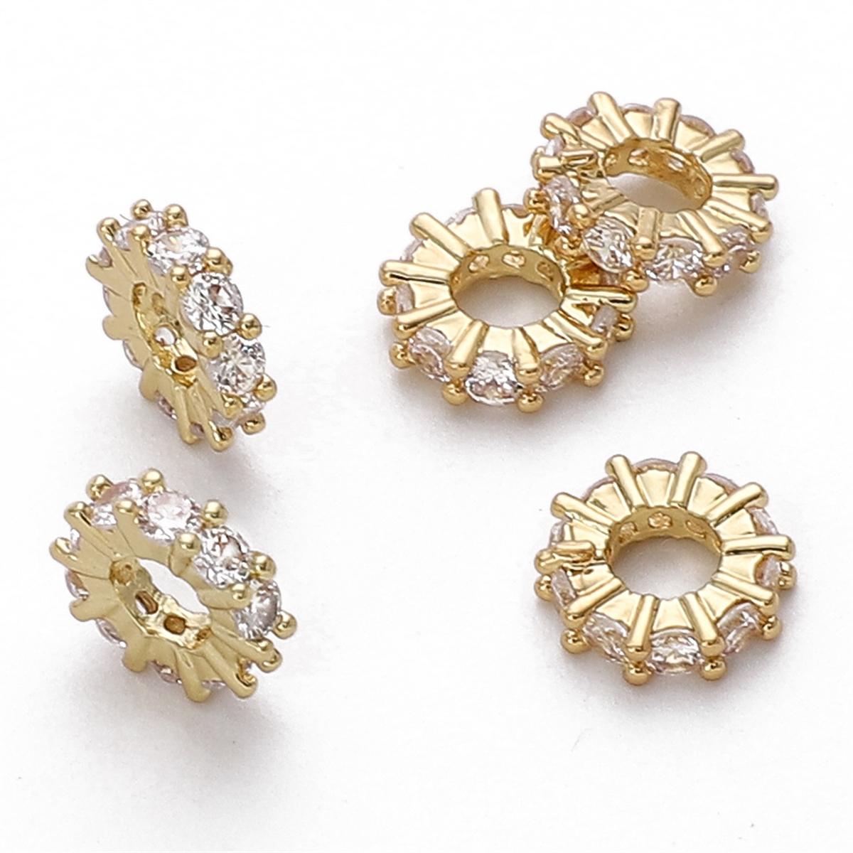 

Медная квадратная циркониевая бусина для изготовления ювелирных изделий своими руками, аксессуары для рукоделия 8mm