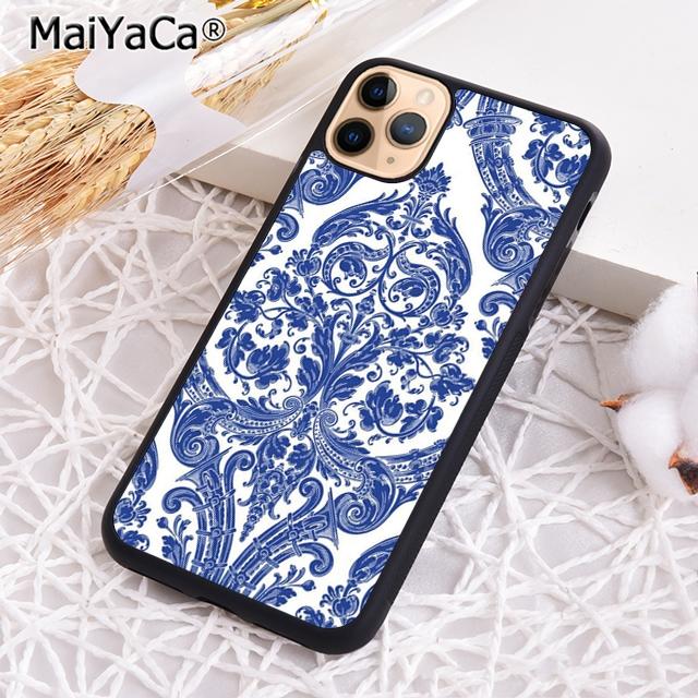 Moroccan Ancient Floral Tiles Phone Case Shell For iPhone 17 Air 12 13 16 pro max 15 14 plus Cover coque