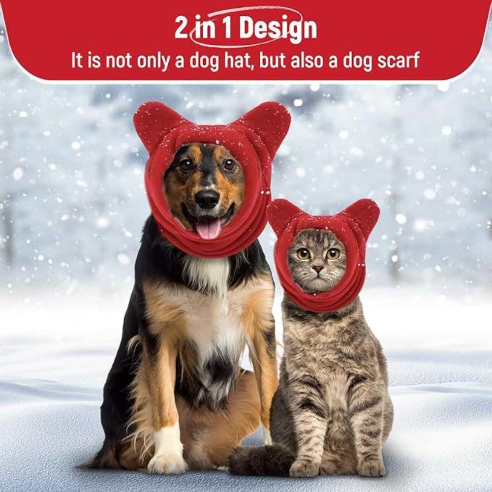 Soft Dog Ears Hoodie Caps Adjustable Dog Warm Caps Pets Supplies Dog Headgear French Dogs