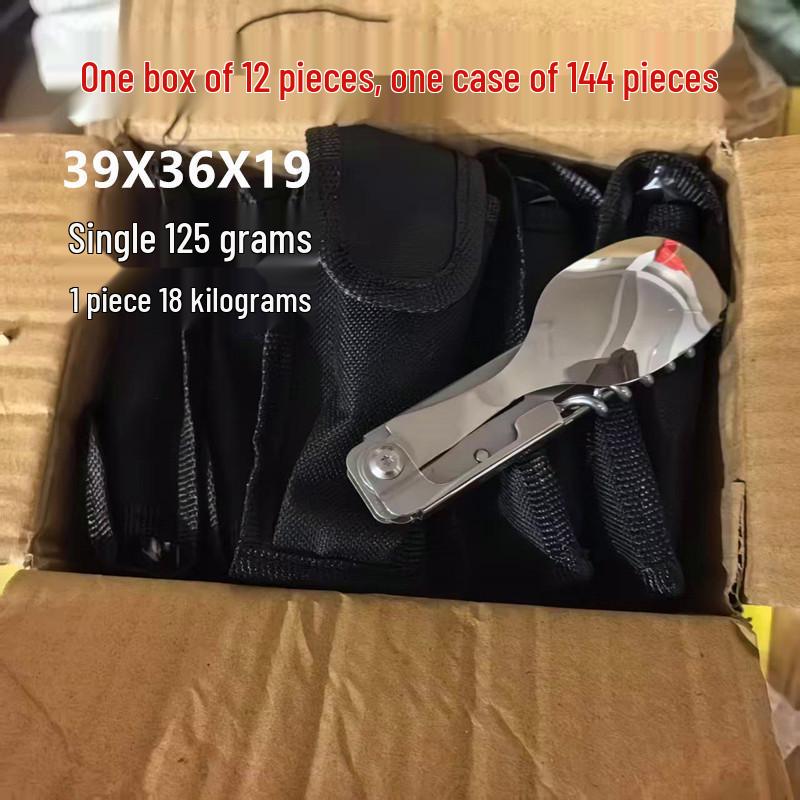 Portable Multifunctional Stainless Steel Folding Cutlery Set with Fork, Spoon, Knife, & Bottle Opener