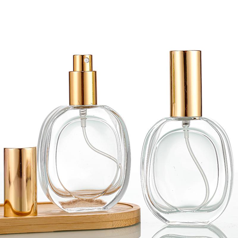 Transparent Glass Perfume Spray Bottle - Empty, PorTable, for Cosmetics & Essential Oils
