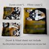 Husky Forest Scene Bedding Duvet Cover Sets Duvet Covers Pillowcases Gifts (1 * Duvet Cover 2 * Pillowcases, Without Duvet Insert)