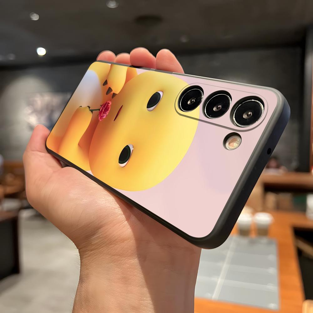 C-Cute N-Nailong Phone Case For Samsung A56 A36 A26 A16 A15 A25 A35 A55 A14 A34 A24 A54 Black Soft Shell