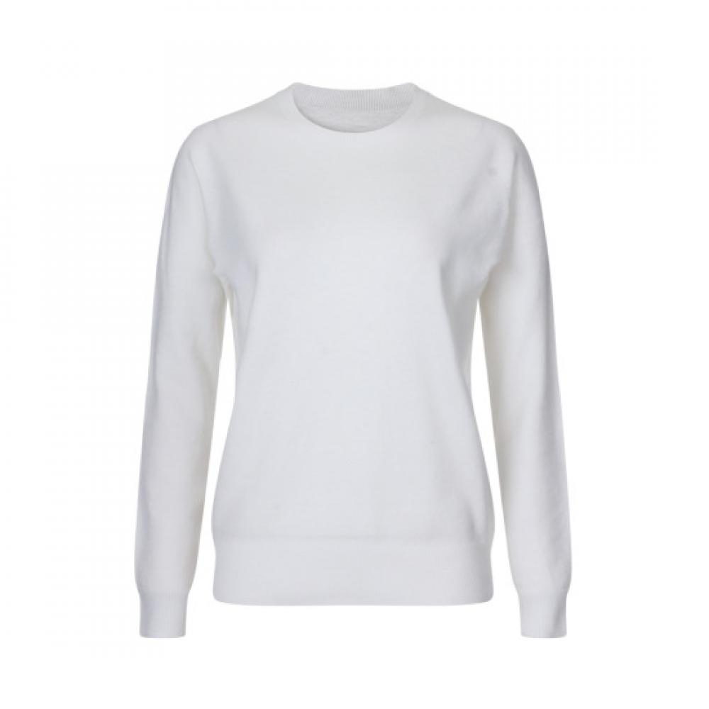 Shop Women S verSatiLe baSic PLain L S whoLegarment Knit Ivory Bom Wkn260044