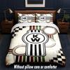 Kenworth Design Bed Bedding Set 1 Duvet Cover + 2 Pillowcases Soft Breathable Household Bed Linens