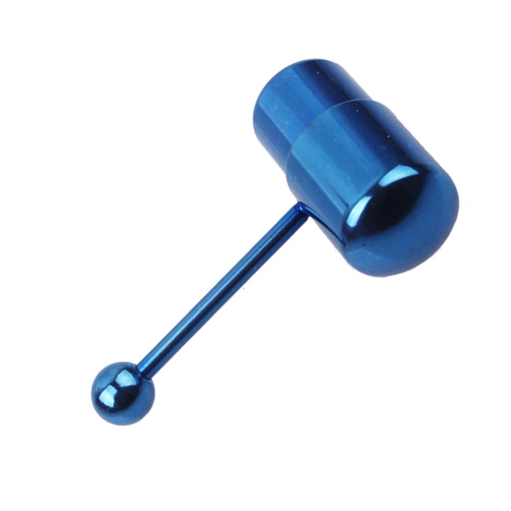 Vibrating Tongue Rings: Stylish Electroplated Stainless Steel Body Piercing Jewelry