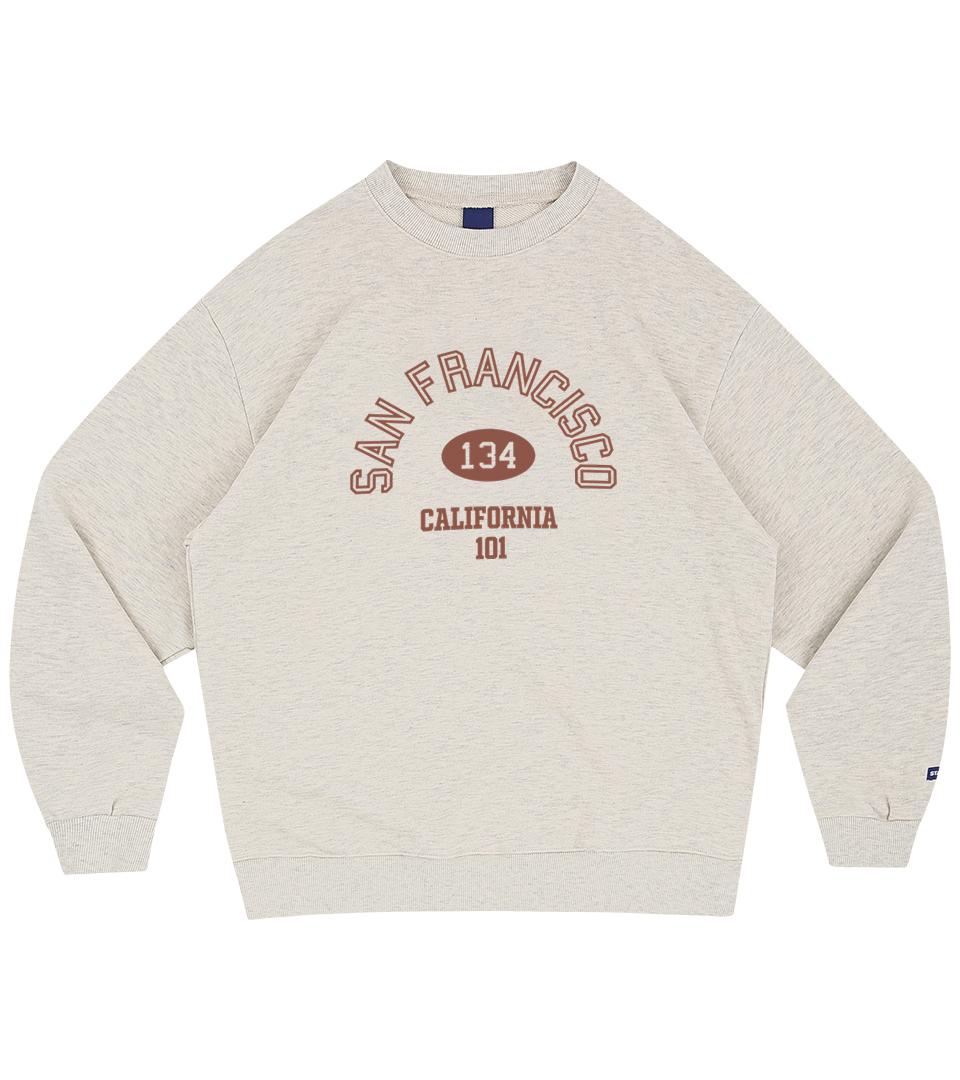 Только Step San Francisco Свитшоты (Меланж Айвори) Melange Ivory/0 (Small)
