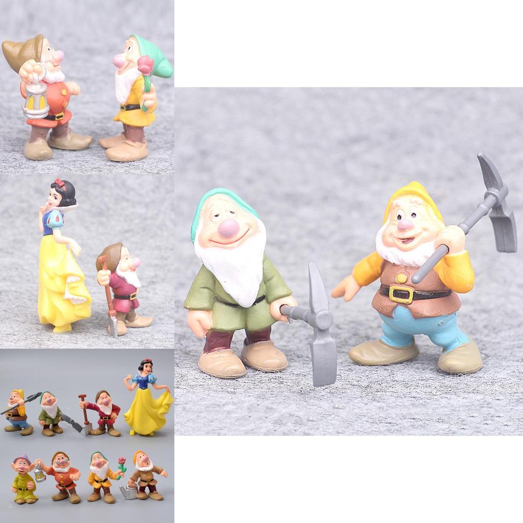 Schattige Sneeuwwitje en de Zeven Dwergen Actiefiguren Ideaal Voor Cadeau-ideeën voor Kinderen