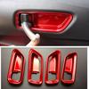 For Toyota Corolla - Bright Red Inner Car Door Handle Bowl Cover Trim 4X