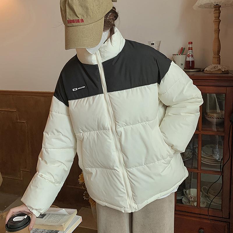 

Зимнее модное хлопковое пальто 2023, женское свободное и теплое хлопковое пальто, куртка 2XL белый