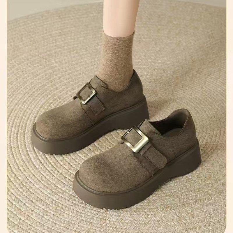 Fashion Fashion Platform Women Flats Shoes Designer Elegant Buckle Sneaker 2025 New Autumn Cozy Shoes Running Casual Zapatillas De Mujer