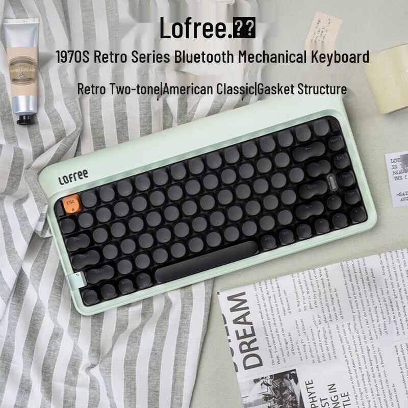 LOFREE 1970S Retro Dot Mechanical Keyboard